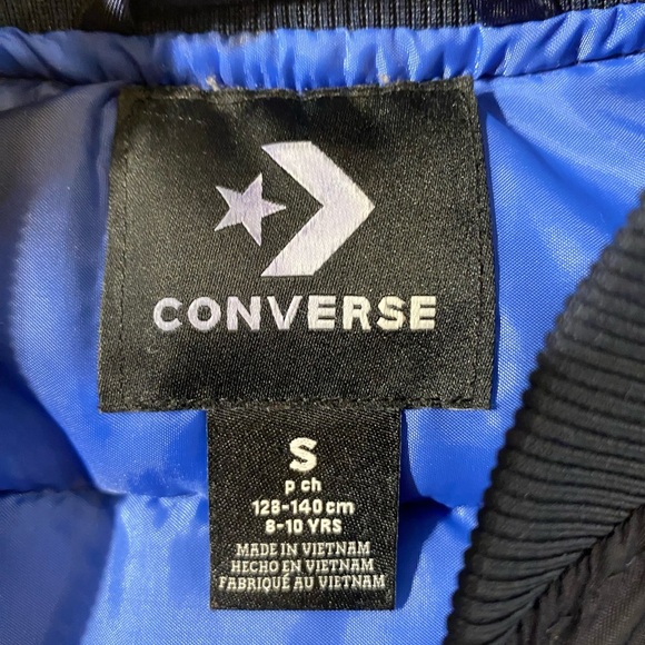 Converse Kids Navy Bomber Jacket Small (IZ) - Picture 6 of 12